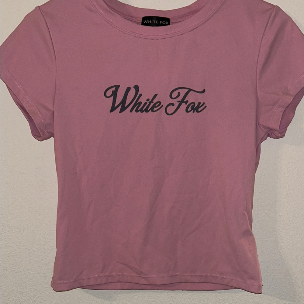 White Fox Boutique Mauve Short Sleeve Tee